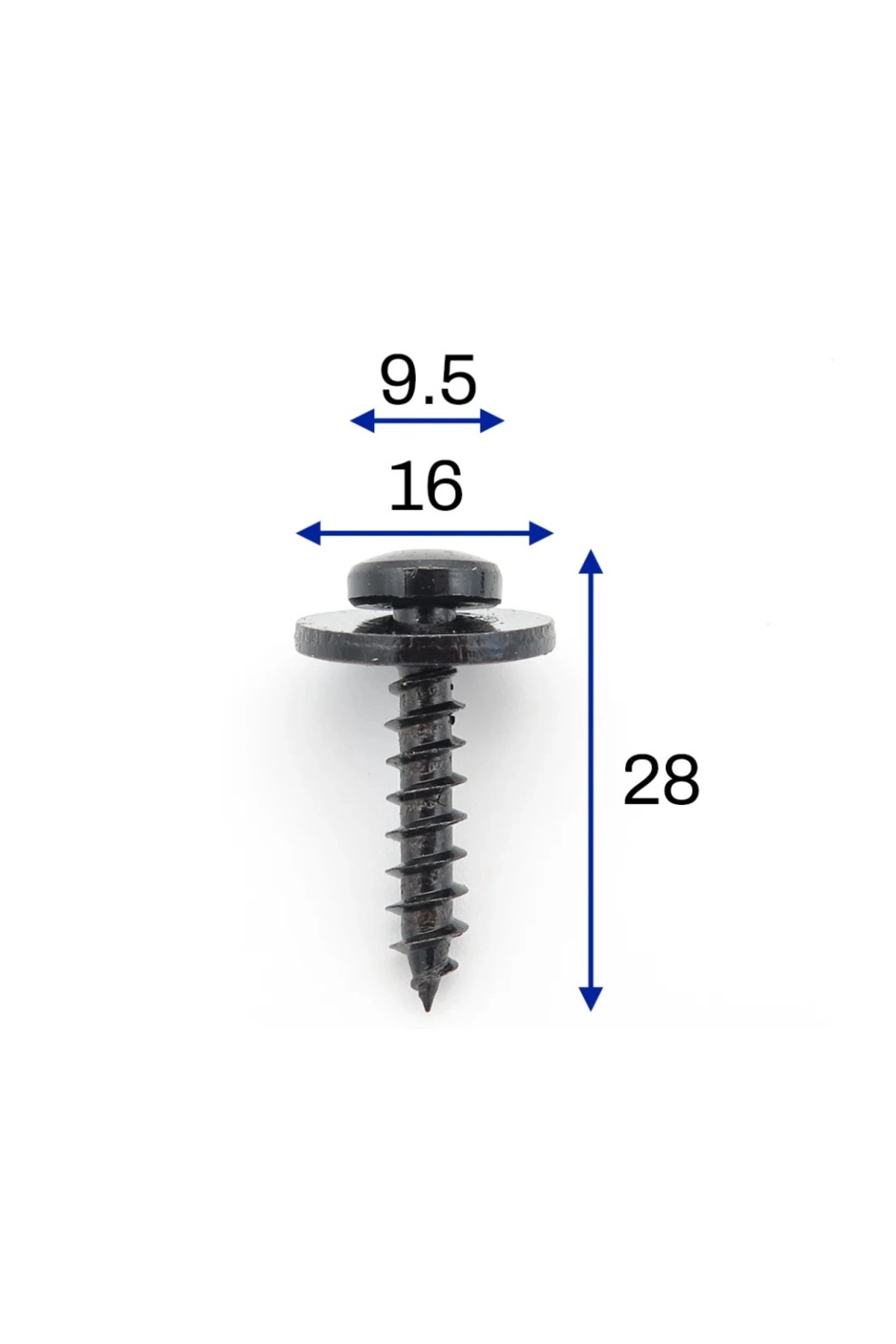 Ford Vida Torx T30 4,8x16 mm W503524S424 1388632 Davlumbaz Vidası- 5 Adet