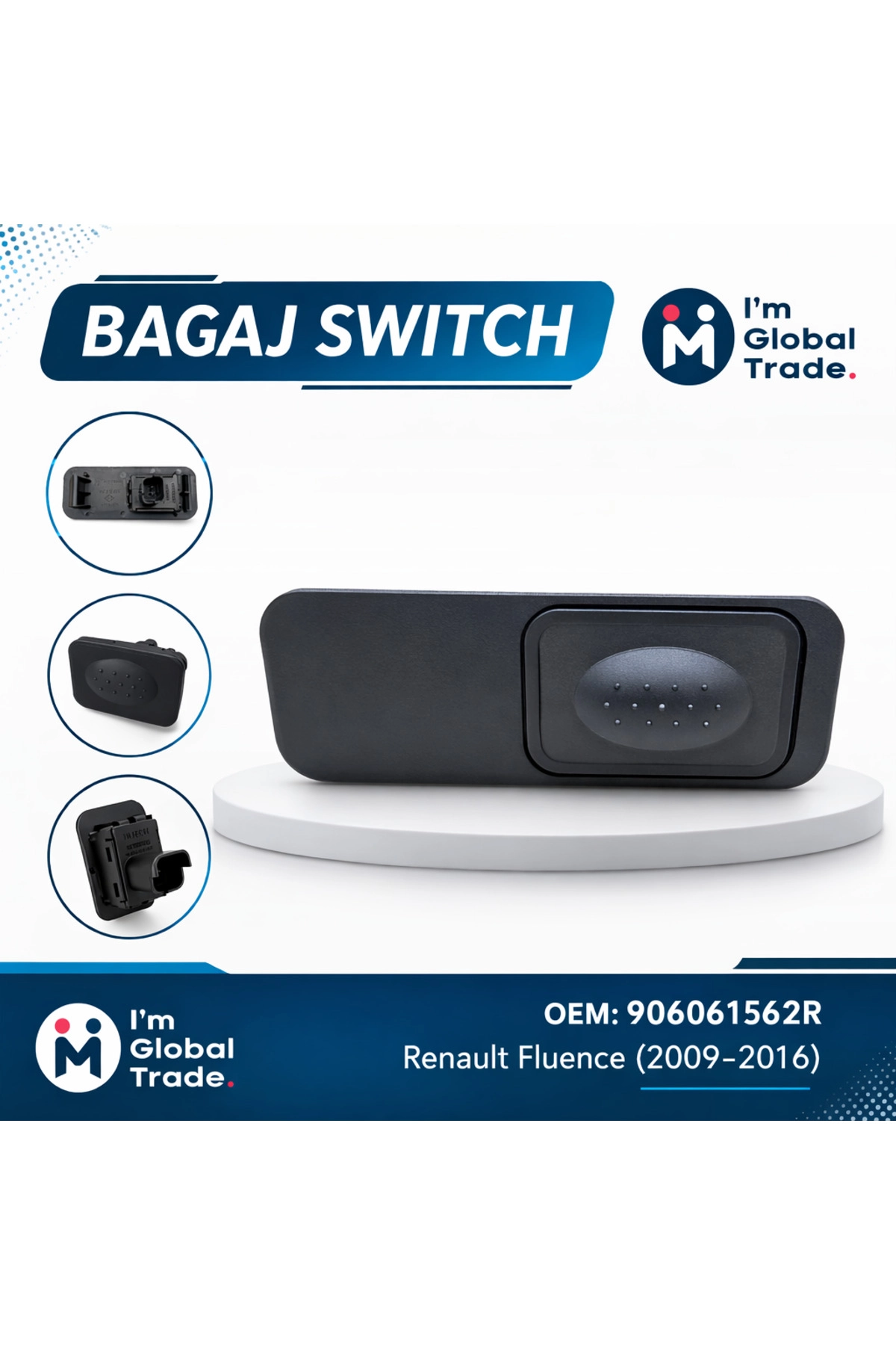 Nissan Micra K12 Bagaj Açma Düğmesi 2002-2010 Uyumlu 25380AX60B Bagaj Kapak Açma Butonu Swicth