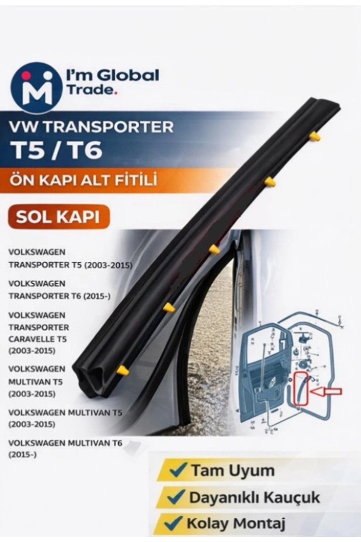Klips Döşeme Siyah 6,2x6,8x18x23mm Honda 90667-Sa0-003 Nissan 76996-01P02 10 Adet