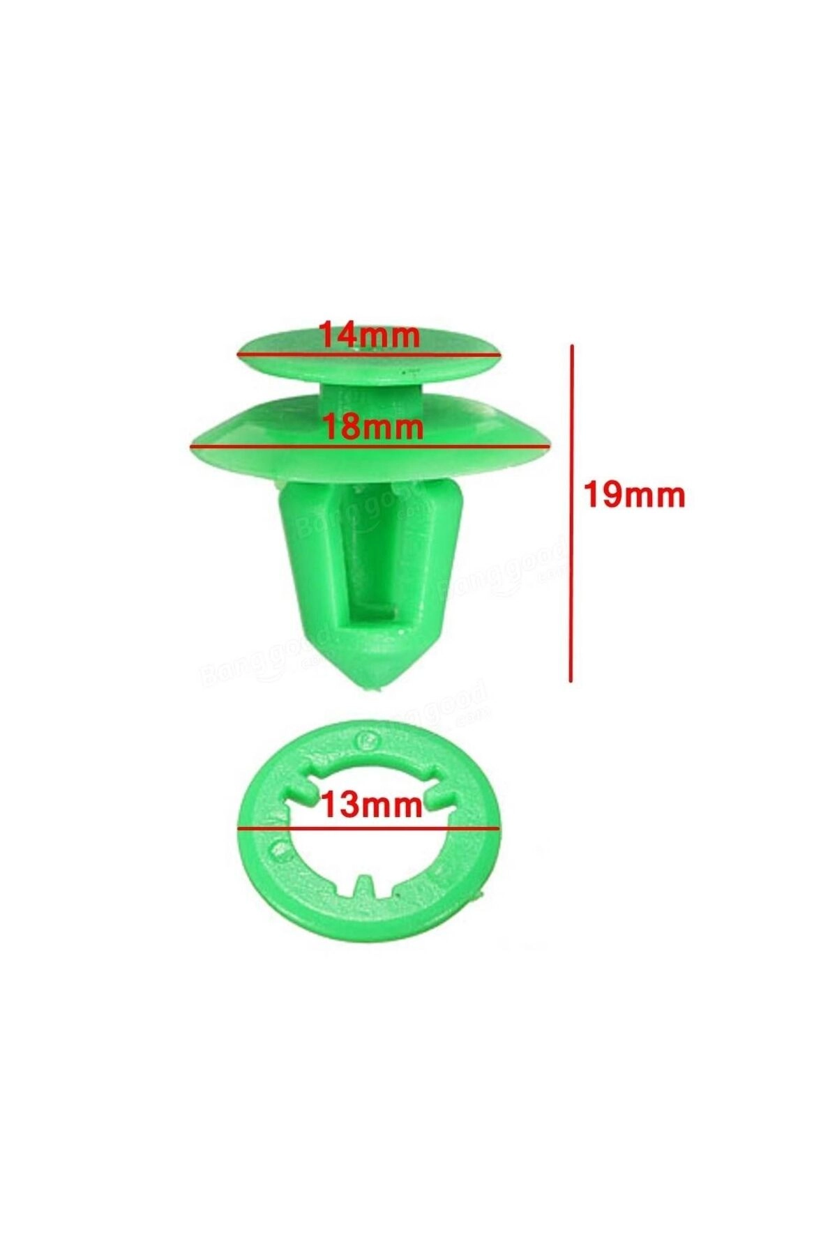 Tampon Klipsi 90467-05090-B1 Toyota Hyundai Honda 90687-Sh2-003 10 Adet