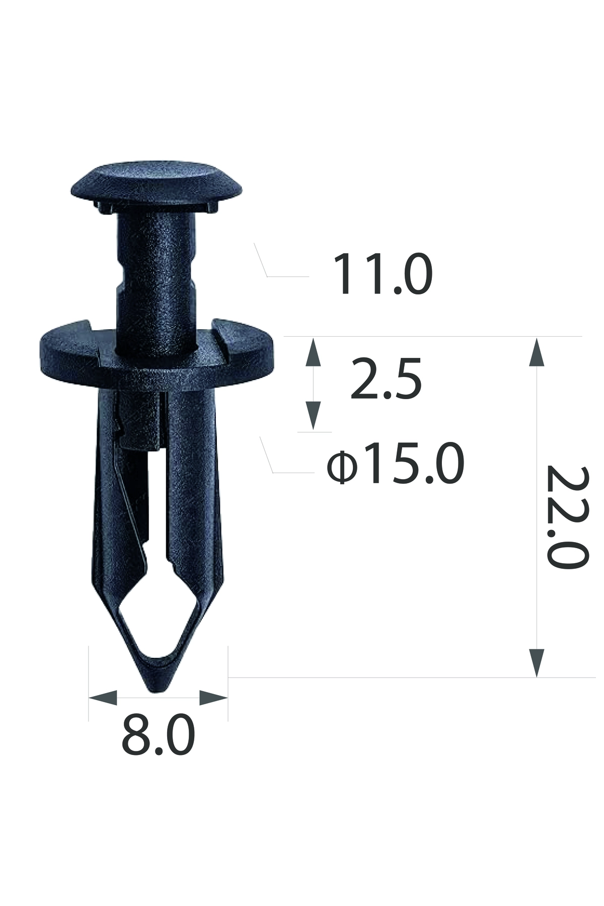 Oto Klips Kaput Keçe Klipsi OEM Renault 77030771174, Nissan 01553-00QAC 10lu Paket
